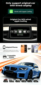 PlayAiBox Qualcomm 6350 Android15 Wireless Carplay AI Box 8GB+128GB Mirrolink 5G Network HDMI Car Multimedia for YouTube Netflix