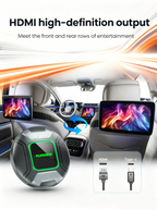 PlayAiBox Qualcomm 6350 Android15 Wireless Carplay AI Box 8GB+128GB Mirrolink 5G Network HDMI Car Multimedia for YouTube Netflix