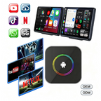 PlayAiBox  Android 15 CarPlay AI Box 4G+64GB Wireless Car Adapter Tbox Multimedia Player for YouTube Netflix GPS Navigation