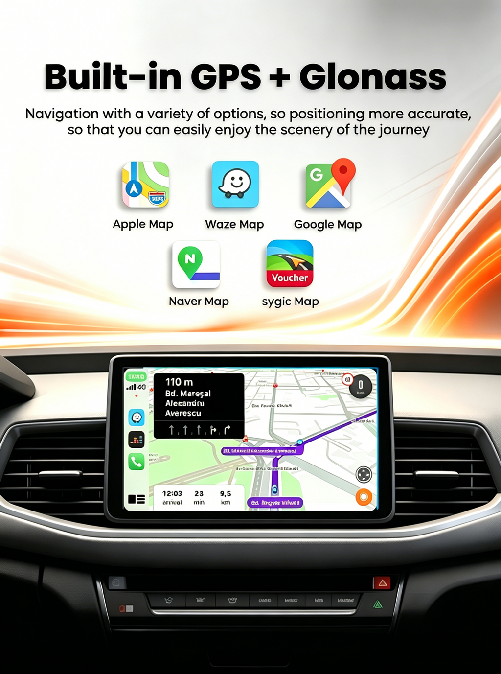 PlayAiBox Qualcomm 6350 Android15 Wireless Carplay AI Box 8GB+128GB Mirrolink 5G Network HDMI Car Multimedia for YouTube Netflix
