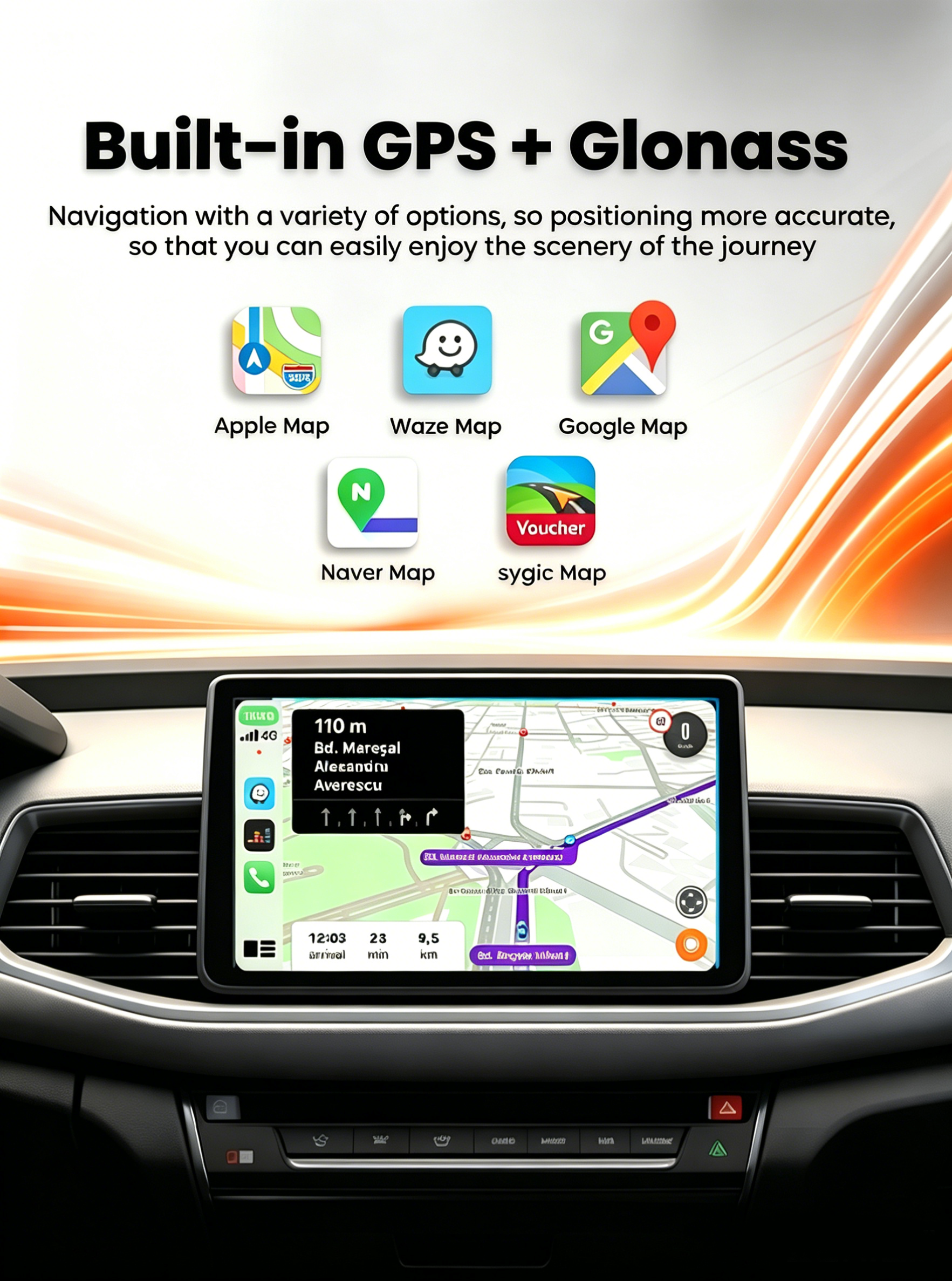 PlayAiBox Qualcomm 6350 Android15 Wireless Carplay AI Box 8GB+128GB Mirrolink 5G Network HDMI Car Multimedia for YouTube Netflix