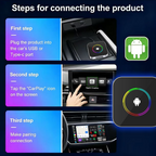 PlayAiBox  Android 15 CarPlay AI Box 4G+64GB Wireless Car Adapter Tbox Multimedia Player for YouTube Netflix GPS Navigation