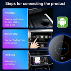 Playaibox CarPlay Ai Box 4GB+64GB Car Smart Box Android15 Wireless Apple Android Auto CarPlay Adapter AiBox Android 15 Carplay