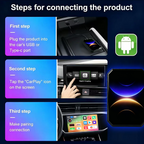 Carplay Wireless Adapter, AI Box Carplay Supports for Netflix/YouTube/TF Card, 2GB+16GB Magic Box Adapter, Plug & Play