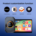Wireless CarPlay Adapter. Built-in Android 15 System for Android Boxes. 2G + 16GB, Plug and Play, Can Download Any Application.