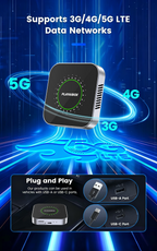 PlayAiBox Qualcomm 6115 Android Box 4G + 64GB CarPlayAndroid 15 Tbox with a Large Number of Apps, AI Video Box, Wireless Adapter