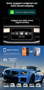 Playaibox CarPlay Ai Box 4GB+64GB Car Smart Box Android15 Wireless Apple Android Auto CarPlay Adapter AiBox Android 15 Carplay