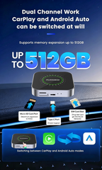 PlayAiBox Qualcomm 6115 Android Box 4G + 64GB CarPlayAndroid 15 Tbox with a Large Number of Apps, AI Video Box, Wireless Adapter