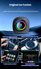 Playaibox 4G+64GB Carplay Android Auto Stereo Video Car Adapter Ai Car Play Box Android 15 Universal Module Wireless Car Play