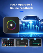 PlayAiBox Qualcomm 6115 Wireless CarPlay Android Box, 4+64GB Android 15 System, Built-in YouTube Netflix and Other Applications.