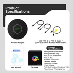 PlayAiBox Android 15 System Wireless CarPlay Ai Box 4GB+64GB Built-in Gps for Youtube Netflix for OEM Car With Wired Carplay