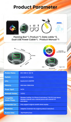 PlayAiBox Qualcomm 6350 Android15 Wireless Carplay AI Box 8GB+128GB Mirrolink 5G Network HDMI Car Multimedia for YouTube Netflix