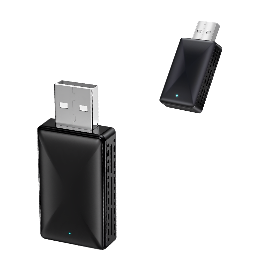 Classic Design 2-in-1 Wireless CarPlay Adapter, Stable Compatibility, Suitable for Apple and Android Car Infotainment Systems.