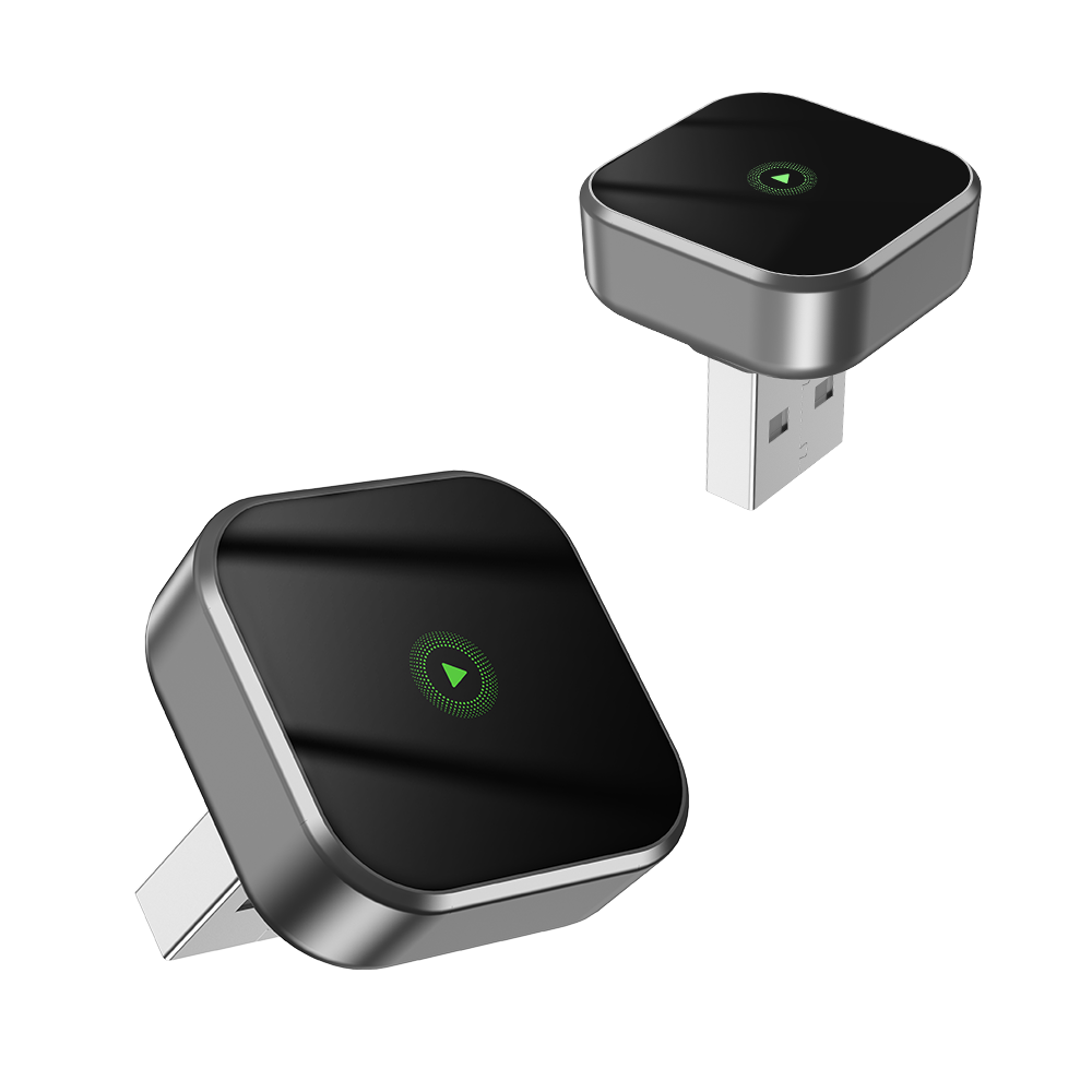 2-in-1 Wireless CarPlay & Android Auto Adapter - Automatic Connection Plug and Play USB Dongle