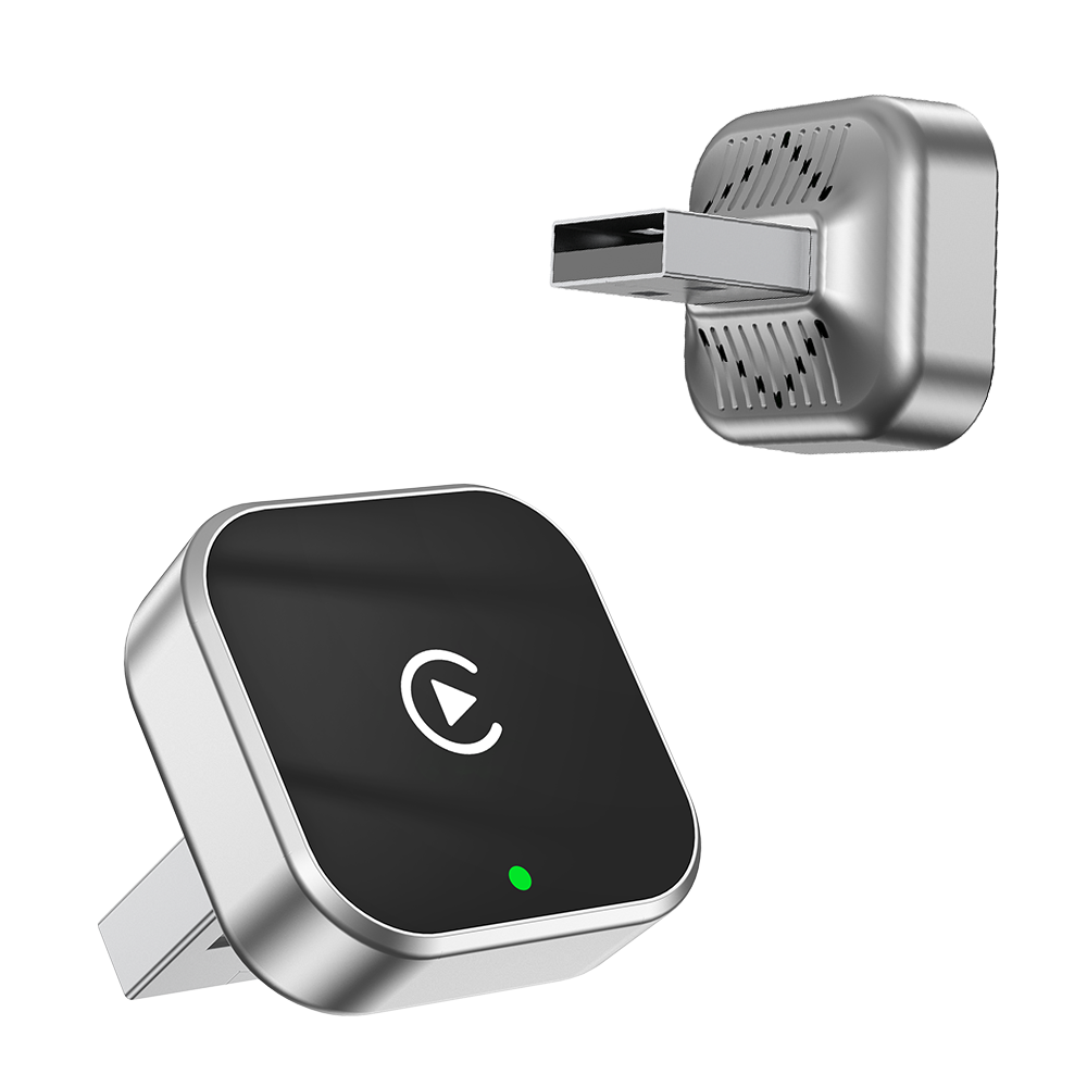 Original Car Wired CarPlay to Wireless CarPlay 2-in-1 Adapter, Supports Apple and Android Connectivity, CarPlay Box