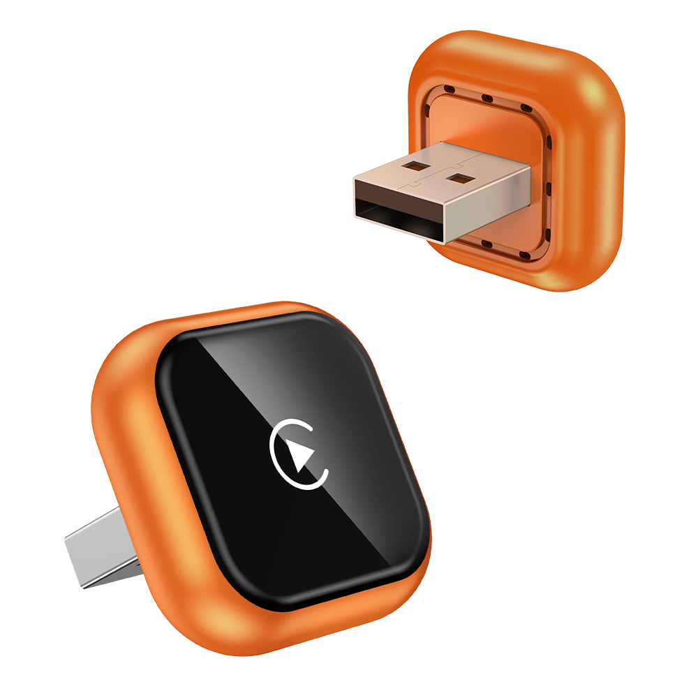 Wireless Carplay Adapter for iPhone Latest Upgrade,  Wired to Wireless for Apple Car Play Plug & Play, Zero-Lag Auto-Connect GPS