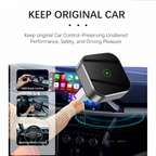 2-in-1 Wireless CarPlay & Android Auto Adapter - Automatic Connection Plug and Play USB Dongle