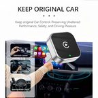 Original Car Wired CarPlay to Wireless CarPlay 2-in-1 Adapter, Supports Apple and Android Connectivity, CarPlay Box