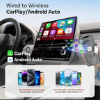 Wireless CarPlay Adapter 2026 Upgrade Mini Design,Plug & Play  - Easy Use Fast Stable Connection Car Play for iPhone & Android