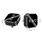 Wireless Carplay Multimedia Adapter4 in 1, Supports CarPlay Android Auto AirPlay Mirror Link Automatic Connection, Plug and Play