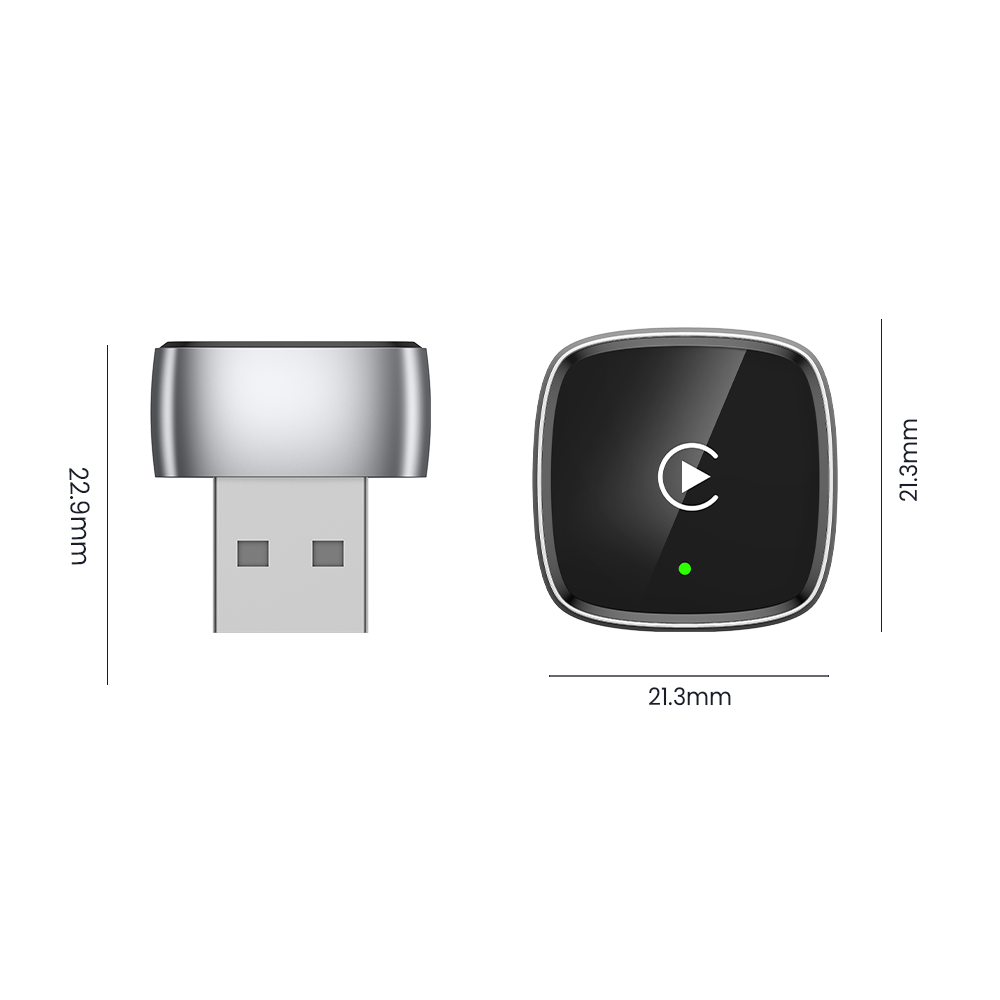 Wireless CarPlay Adapter 2026 Upgrade Mini Design,Plug & Play  - Easy Use Fast Stable Connection Car Play for iPhone & Android