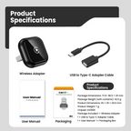Wireless CarPlay Adapter - Fast Auto-Connect, Stable Connection,   CarPlay Adapter for iPhone & Android Auto Compatible Cars