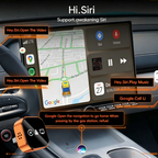 4 in 1 Wireless CarPlay Android Auto Adapter for OEM Wired Cars, USB Plug and Play for iPhone & Android Mirror Connection
