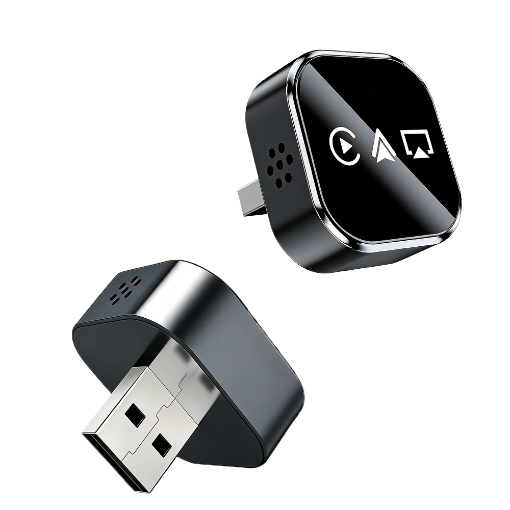 Wireless Carplay Multimedia Adapter4 in 1, Supports CarPlay Android Auto AirPlay Mirror Link Automatic Connection, Plug and Play