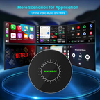 PlayAiBox Android 15 System Wireless CarPlay Ai Box 4GB+64GB Built-in Gps for Youtube Netflix for OEM Car With Wired Carplay