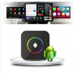 PlayAiBox Qualcomm 6115 Wireless CarPlay Android Box, 4+64GB Android 15 System, Built-in YouTube Netflix and Other Applications.