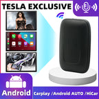Tesla In-car Wireless CarPlay, 2+16GB Android Box, Built-in YouTube, Netflix, and Other Apps.Tesla Wireless CarPlay Android Box