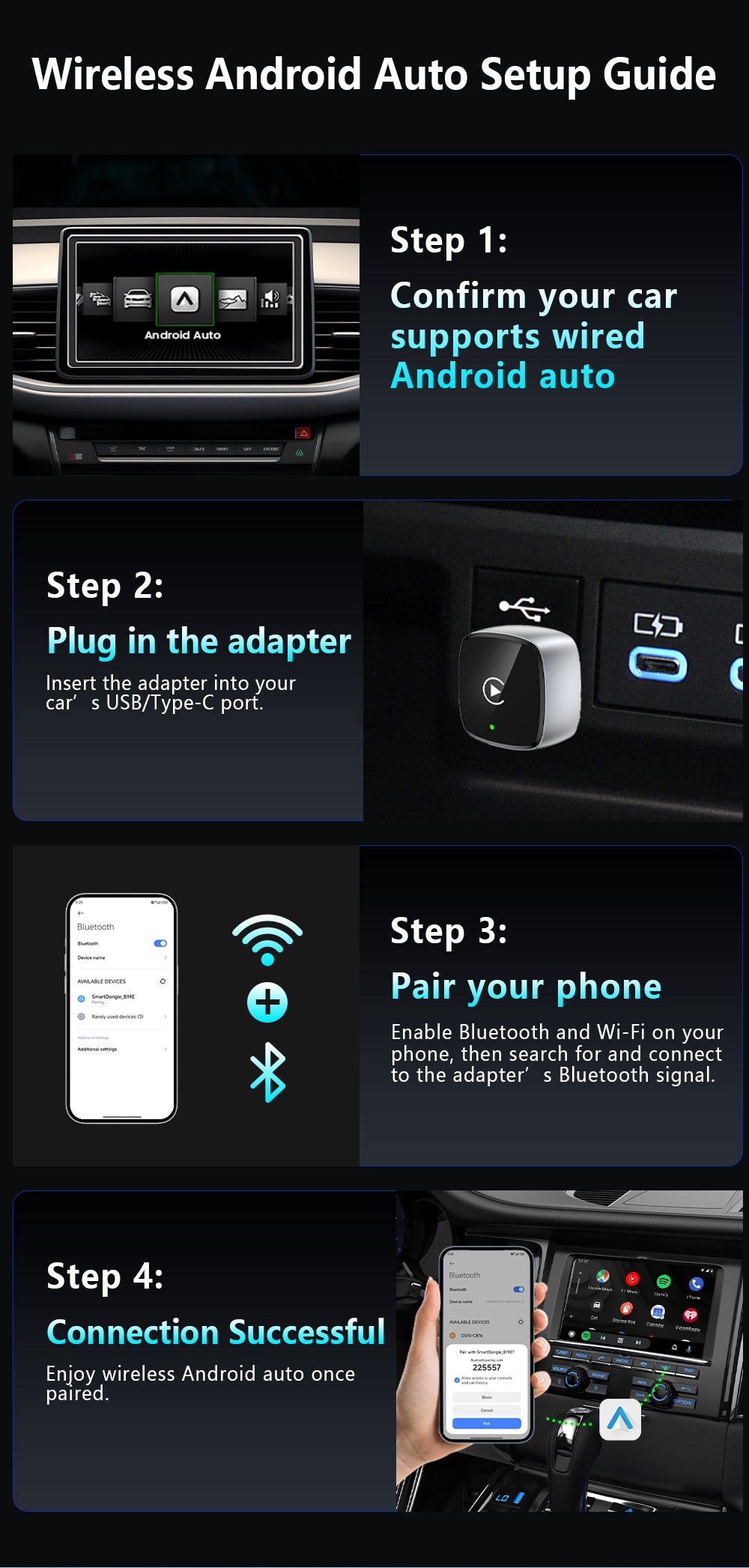 Wireless CarPlay Adapter 2026 Upgrade Mini Design,Plug & Play  - Easy Use Fast Stable Connection Car Play for iPhone & Android