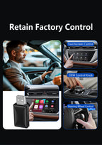 Classic Design 2-in-1 Wireless CarPlay Adapter, Stable Compatibility, Suitable for Apple and Android Car Infotainment Systems.