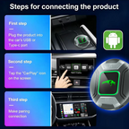 PlayAiBox Android 15 System CarPlay Video Box 4G+64GB Support HDMI Output with Massive Apps Wireless Adapter for Youtube/Netflix
