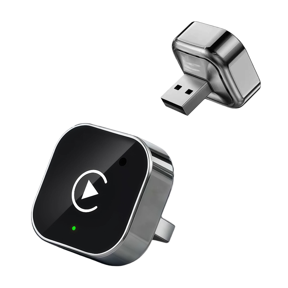 2-in-1 Wireless CarPlay Adapter for Cars - Plug and Play Automatic Connection USB Dongle, Convert Wired to Wireless
