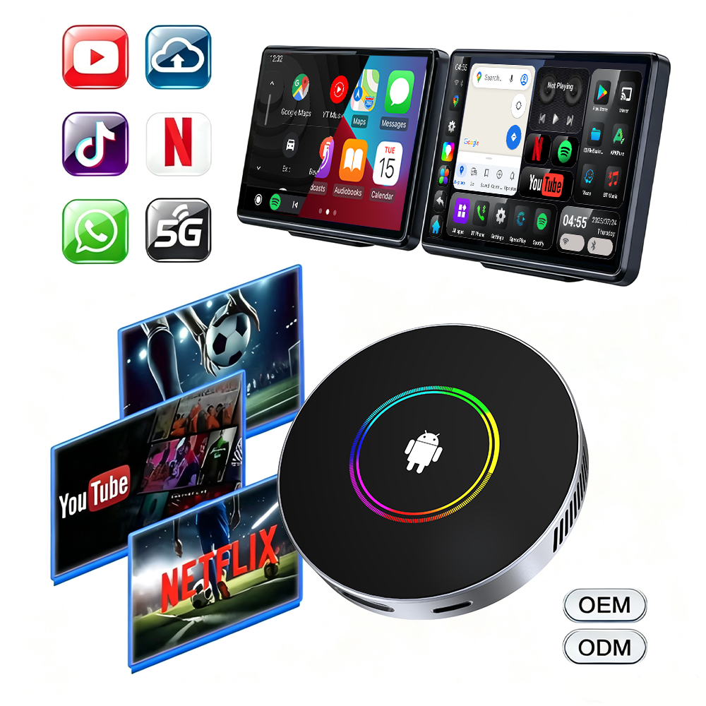 PlayAiBox Android 15 System CarPlay Ai Box 4GB+64GB 4G Netword HDMI Built in GPS for Youtube/Netflix Smart Intelligent Systems