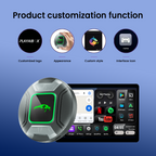 PlayAiBox Android 15 System CarPlay Video Box 4G+64GB Support HDMI Output with Massive Apps Wireless Adapter for Youtube/Netflix