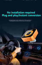 4-in-1 Wireless CarPlay Dongle, Plug and Play, Supports Video Playback Via CarPlay/Android Auto/Android Mirror/Apple Mirror.