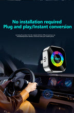 Ultra-stable 4-in-1 CarPlay, Supports Wired CarPlay to Wireless CarPlay/Android Auto/Apple/Android Mirroring