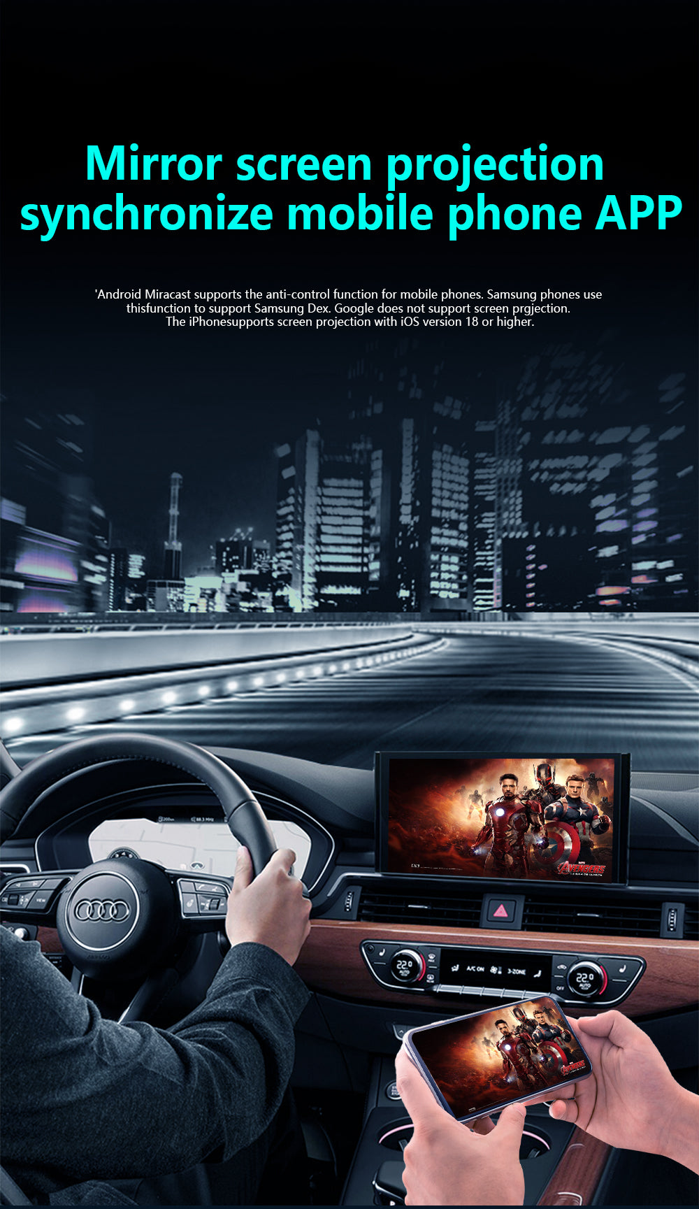 NEW 4-in-1 Wireless CarPlay Dongle Is Plug-and-play, Stable, and Connects Via CarPlay/Android Auto/Android Mirror/Apple Mirror.