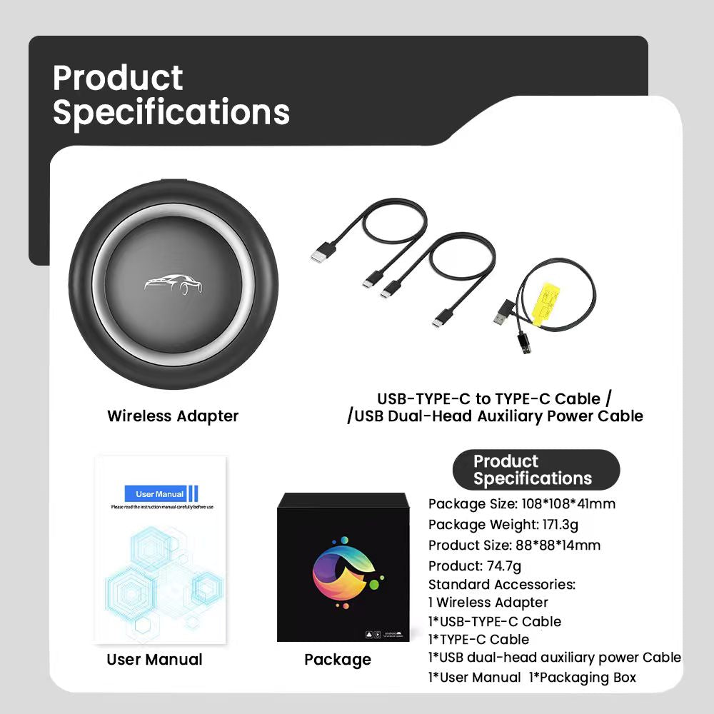 PlayAiBox15 System Car Multimedia 4G 64GB CarPlay Android 13 Tbox with Massive Apps AI Video Box Wireless Adapter for Youtube