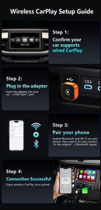 Wireless Carplay Android Auto Adapter Ai Box Plug and Play Fast Stable Connection Multimedia System Upgrade Kit