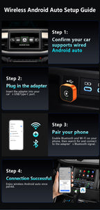 Wireless Carplay Android Auto Adapter Ai Box Plug and Play Fast Stable Connection Multimedia System Upgrade Kit