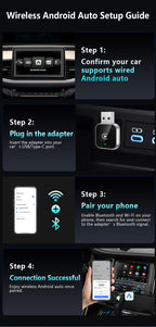 2026 New Model. Wired CarPlay to Wireless CarPlay. Compatible with Both Android and Apple Devices. Ultra-mini, Stable Connection