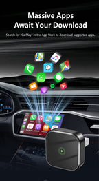 2-in-1 Wireless CarPlay & Android Auto Adapter Automatic Connection Plug and Play USB Dongle