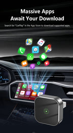 2-in-1 Wireless CarPlay & Android Auto Adapter - Automatic Connection Plug and Play USB Dongle