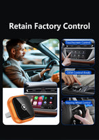 Wireless Carplay Adapter for iPhone Latest Upgrade,  Wired to Wireless for Apple Car Play Plug & Play, Zero-Lag Auto-Connect GPS