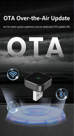 2-in-1 Wireless CarPlay & Android Auto Adapter Automatic Connection Plug and Play USB Dongle