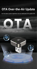 Wireless CarPlay Adapter, Supports Wired to Wireless Conversion for Android Auto and Apple Connectivity