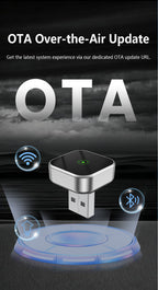 Automatic Connection Wireless CarPlay Adapter 2 in 1 Plug and Play Smart Box for Cars